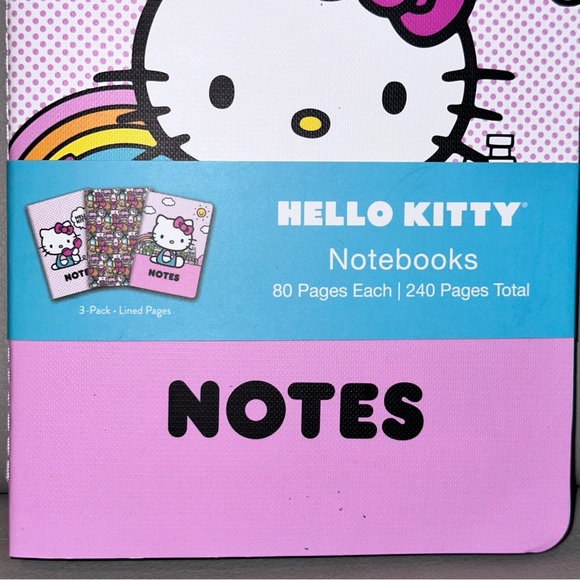 Sanrio Hello Kitty and Friends Set of 3 Notebooks (Multi Color) - Picture 2 of 5